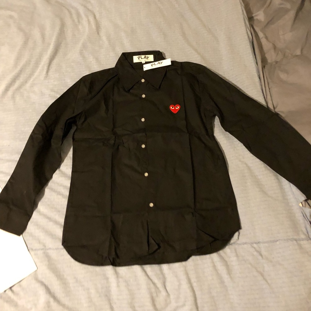 Comme des Garcons CDG Play Black Heart Patch Shirt